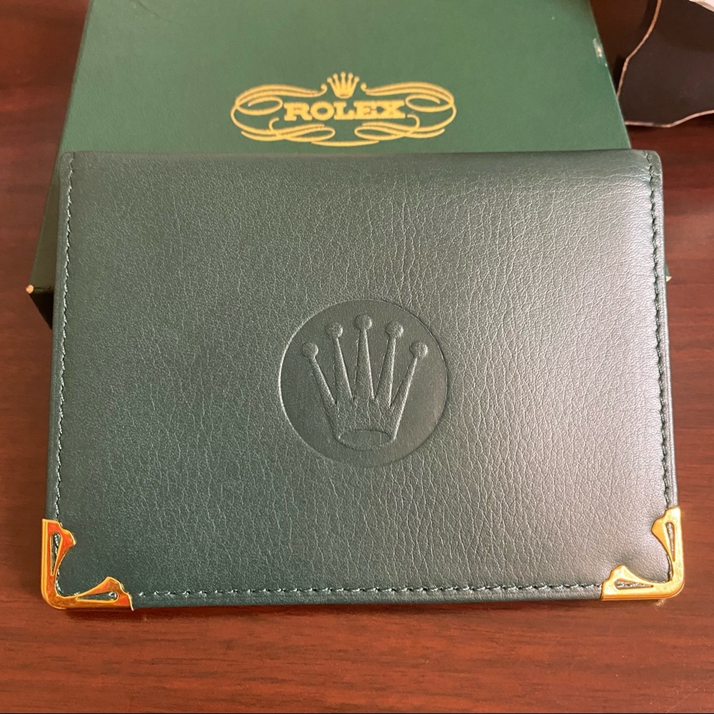 ❇️Unisex Rolex Leather Card Holder- Rare condition